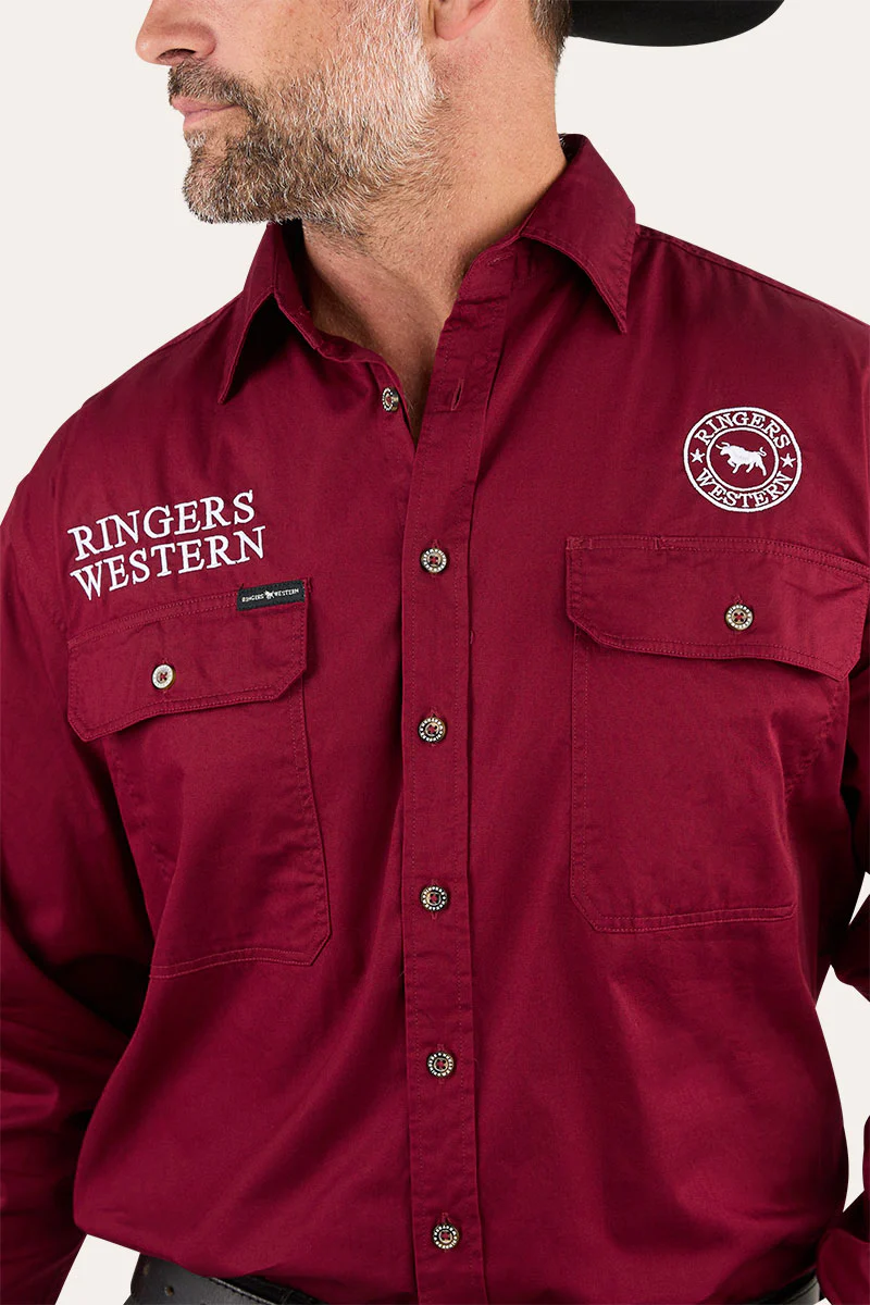 Hawkeye Mens Full Button Work Shirt - Image 37