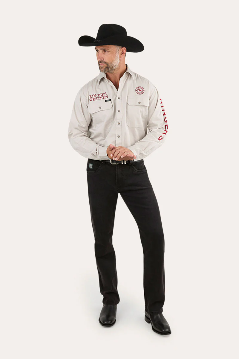 Hawkeye Mens Full Button Work Shirt - Image 4