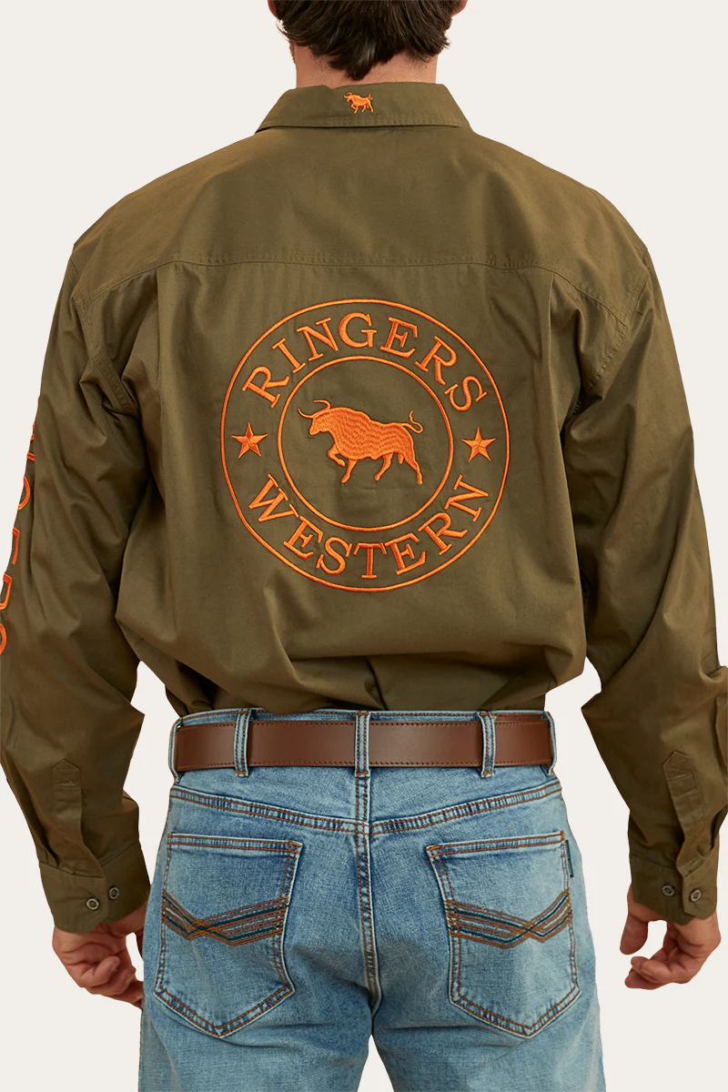 Hawkeye Mens Full Button Work Shirt - Image 48