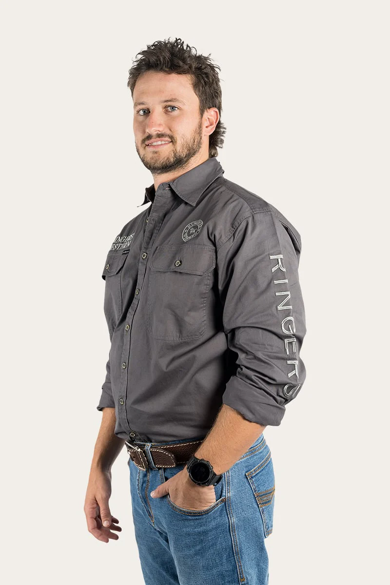 Hawkeye Mens Full Button Work Shirt - Image 52