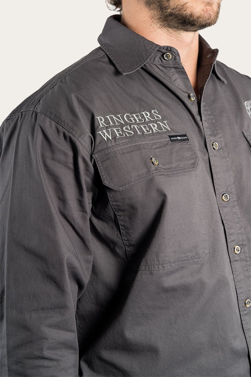Hawkeye Mens Full Button Work Shirt - Image 57