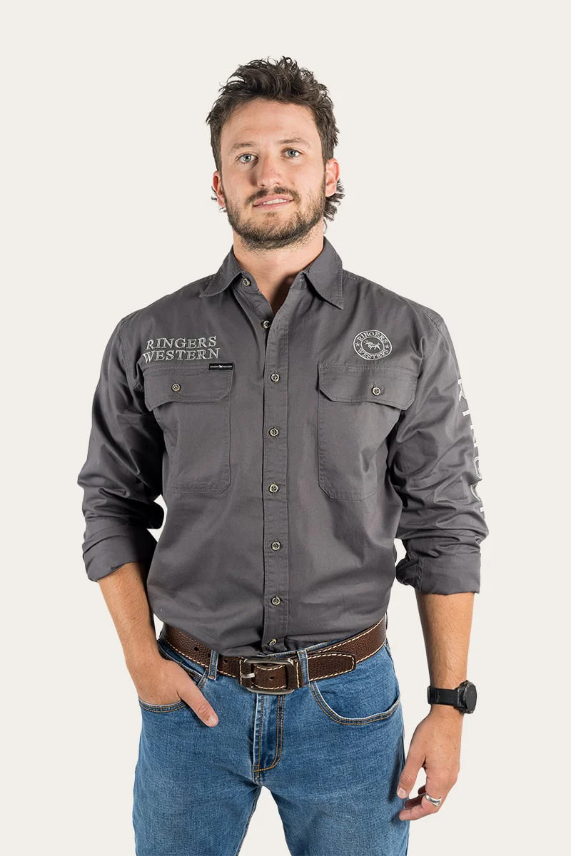 Hawkeye Mens Full Button Work Shirt - Image 58