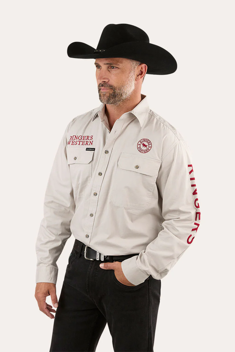 Hawkeye Mens Full Button Work Shirt - Image 6