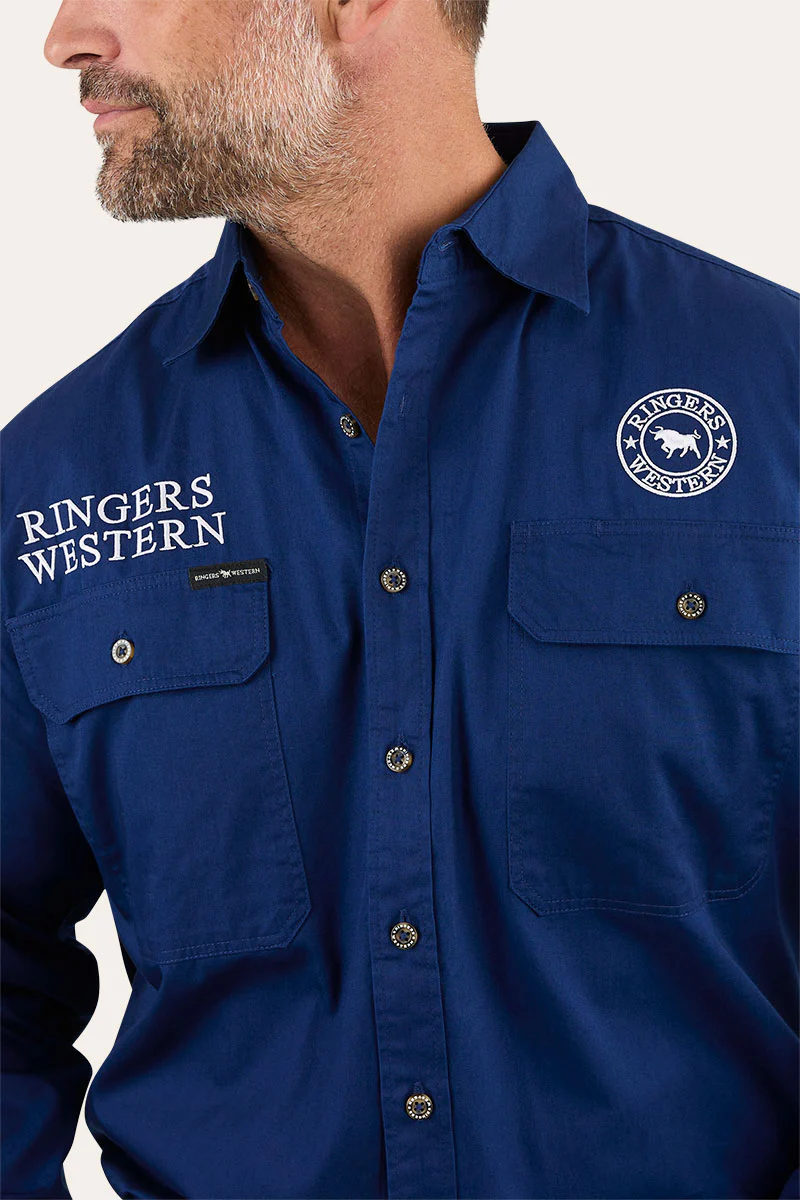 Hawkeye Mens Full Button Work Shirt - Image 65