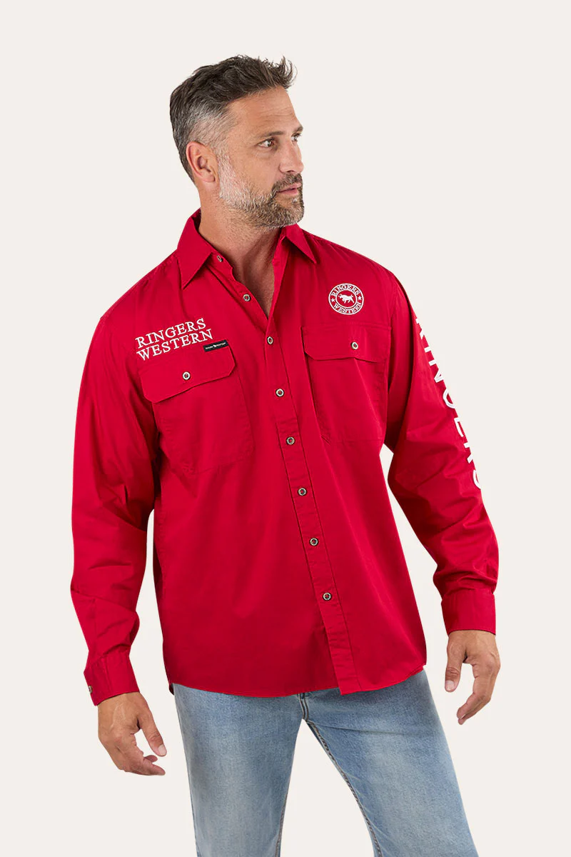 Hawkeye Mens Full Button Work Shirt - Image 71