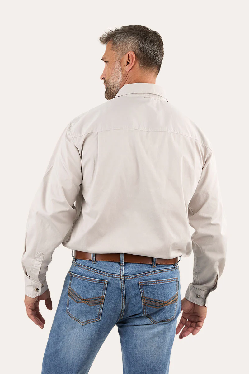 King River Mens Half Button Work Shirt - Image 3