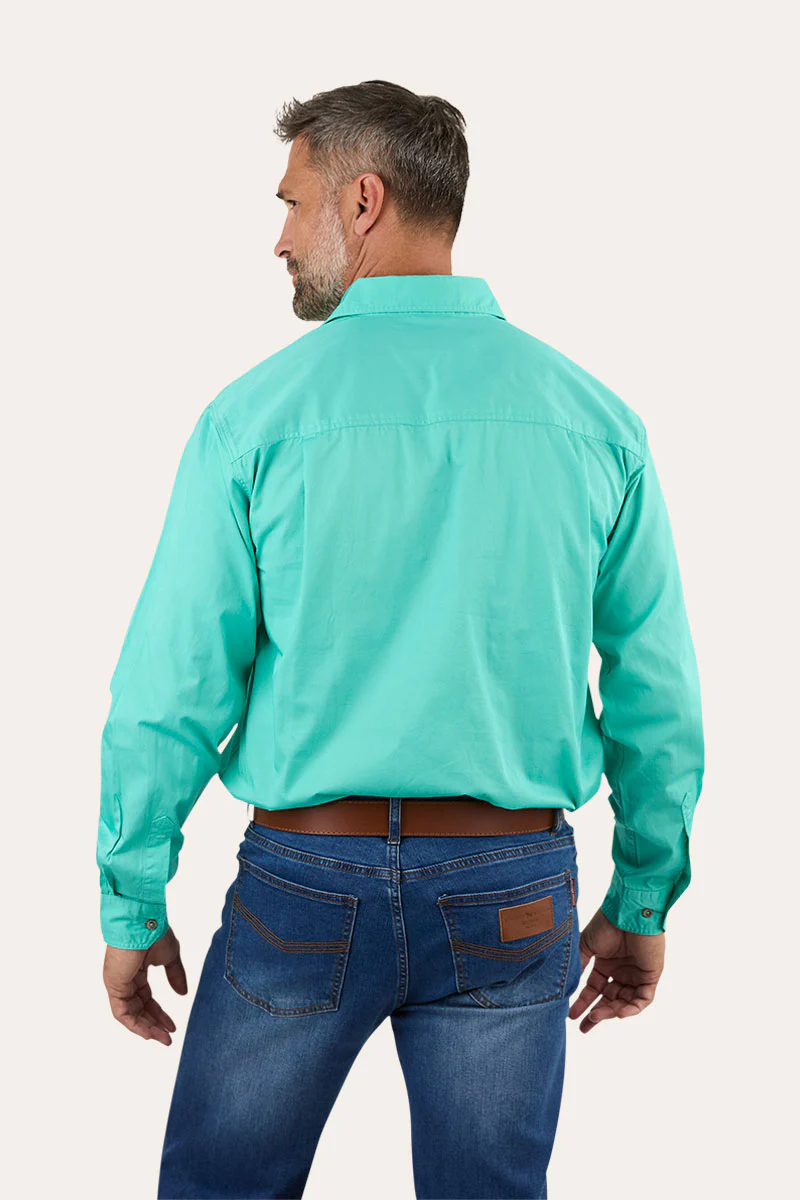King River Mens Half Button Work Shirt - Image 60